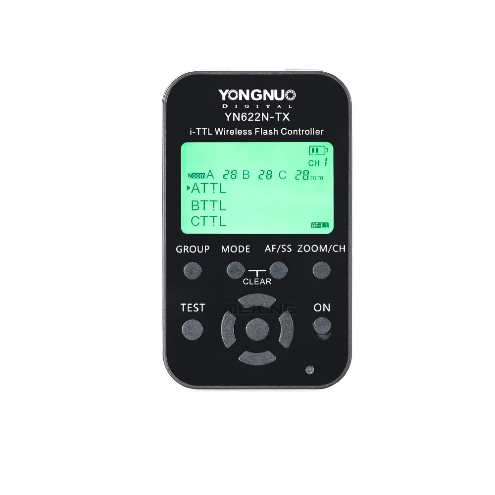 Yongnuo YN-622N-TX i-ttl ЖК-дисплей Беспроводная вспышка триггер контроллер передатчик YN-622 для цифровых зеркальных фотокамер Nikon D90 D80 D5200 D5100