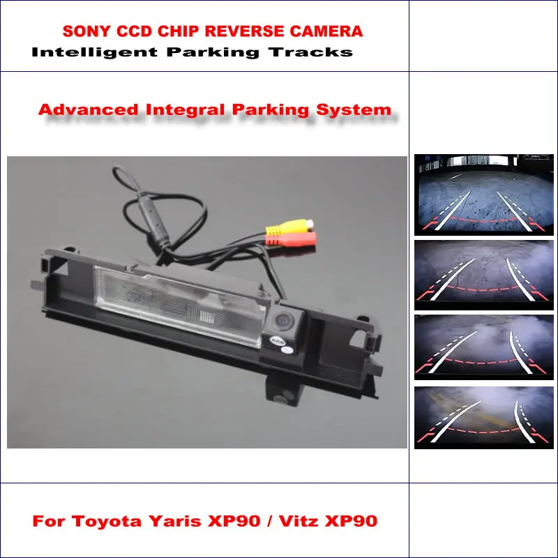 

Intelligent Parking Rear Camera For Toyota Yaris XP90 / Vitz XP90 Hatchback 2008~2011 / NTSC RCA AUX HD SONY CCD 580 TV Lines