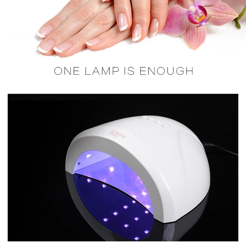 

SUNone 48W/24W Nail Dryer LED UV Lamp Gel Nail Polish Dryer Fingernail Toenail Gel Curing Nail Art Painting Salon Tools