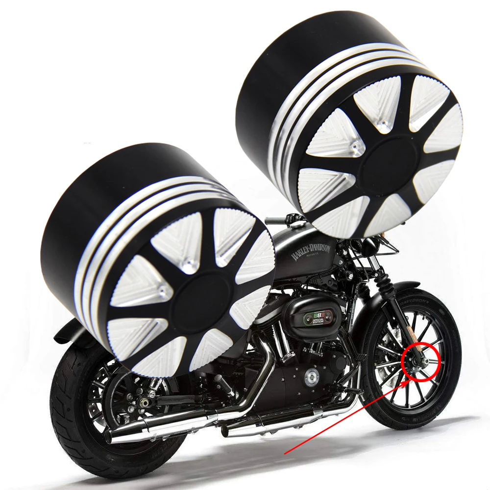 Передняя гайка мотоцикла с ЧПУ крышки вала для Harley Sportster 883 1200 XL Dyna FXD Road King FLHR FLTR
