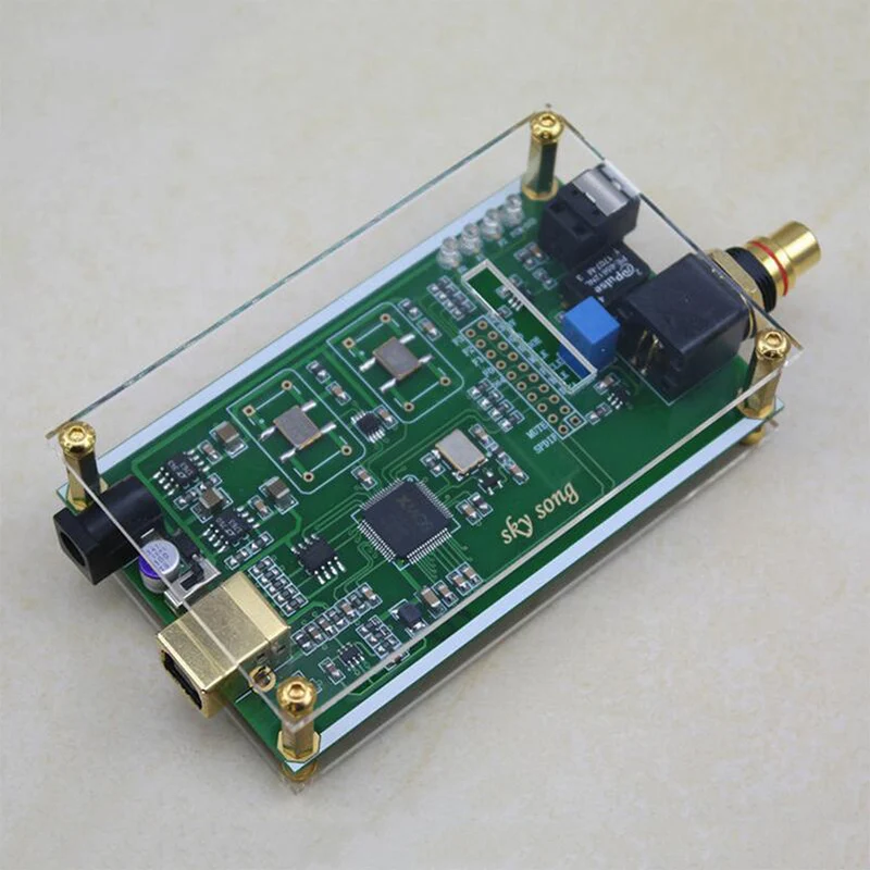 XMOS XU208 асинхронный USB коаксиальный Оптический выход цифровой интерфейс IIS DSD256 spdif dop64 в чехол для hifi усилитель A6-018