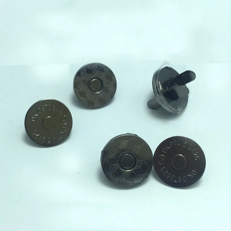 100SETS 18MM THIN Tiny Metal Snaps Buttonin Bag Parts