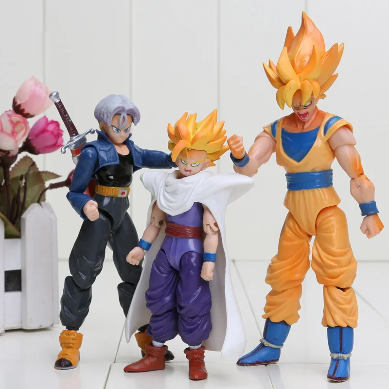 Dragon Ball Z Joint Movable Vegeta Piccolo Son Gohan Son Goku Trunks Gogeta PVC Action Figure Toys