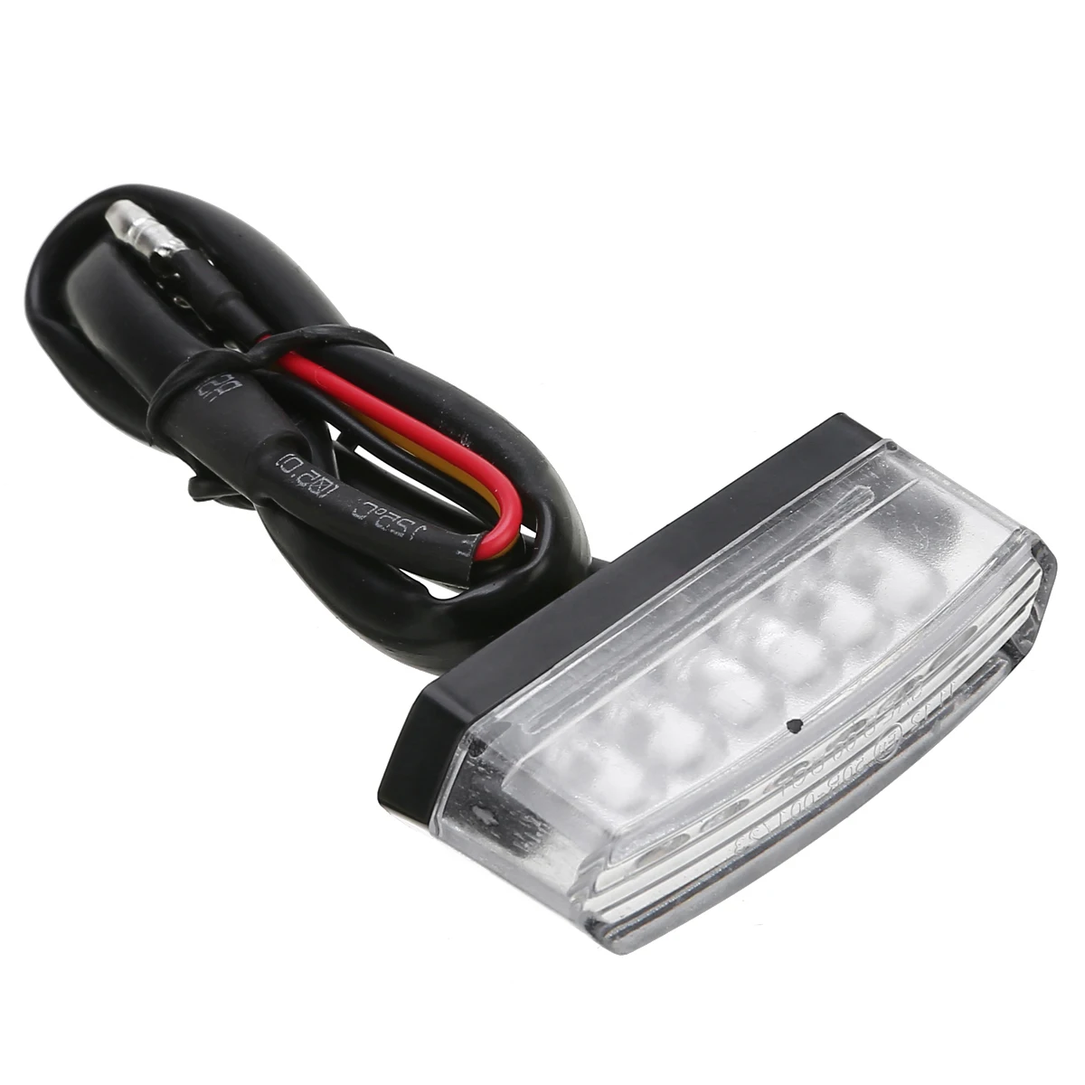 Mayitr 12V Motorcycle Mini 6 LED Red Rear Tail Stop Brake Light Number License Plate Lamp For Scooter ATV Bike