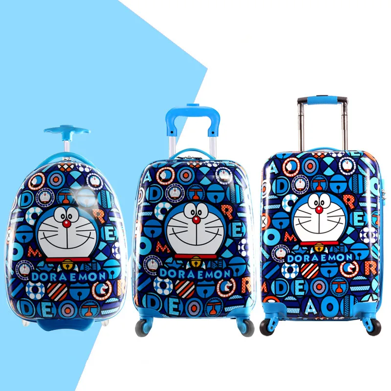 16'' 18'' 19'' Cartoon Doraemon Egg Shaped Trolley Case Maleta/Boys