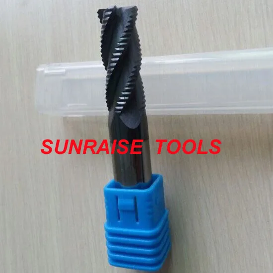 

CNC TOOLS Carbide Square Roughing End Mill  4 flutes D10mm  75mm length HRC55 With coating shipping free