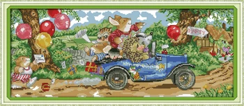 

Traveling counted printed on fabric DMC 14CT 11CT Cross Stitch kits,embroidery needlework Sets, Home Decor