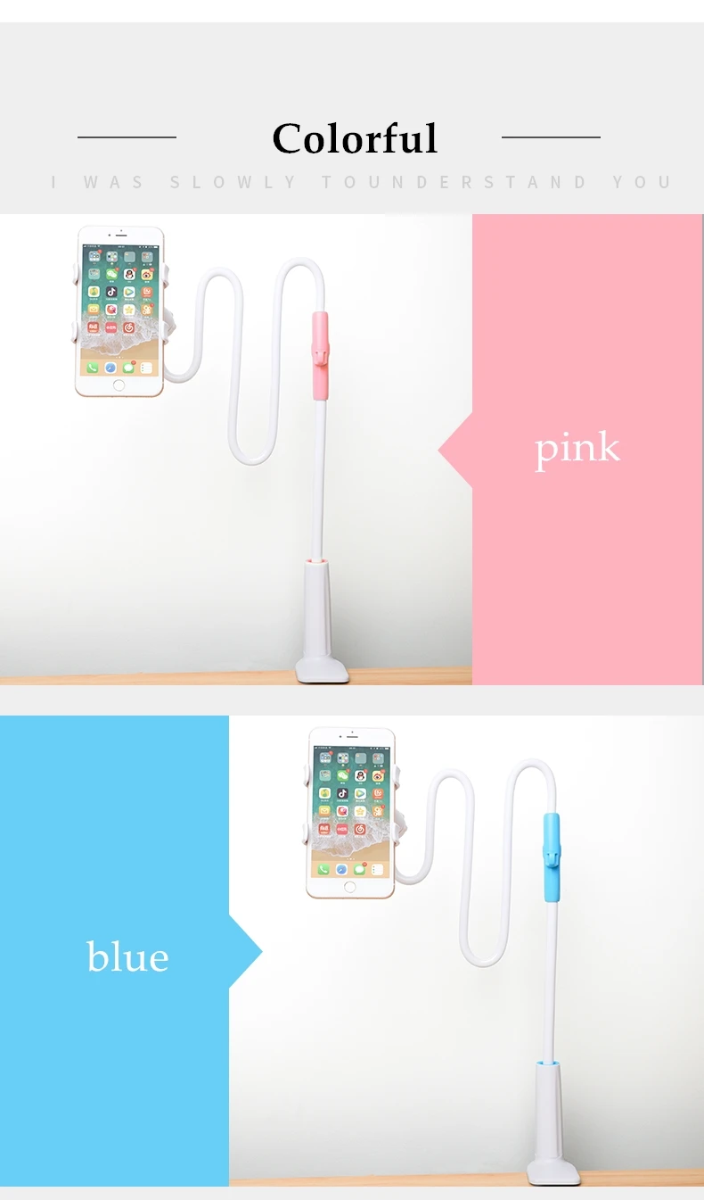 GUSGU гибкий держатель для телефона 130 см, универсальный держатель с Лебединым воротником, подставка для ленивого мобильного телефона, Настольный зажим, кронштейн для iPhone, samsung, Xiaomi
