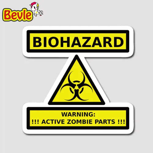 

Bevle 2026 Biohazard Warning Stickers Notebook Waterproof Tide Fashion Cartoon 3M Doinbby Sticker Skateboard Car Graffiti DIY