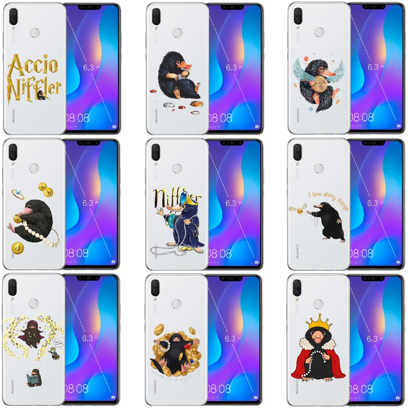 

Nova Harry Animais Fantasticos Accio Niffler de Soft silicone TPU telefone capa Case para Huawei P8 P9 P10 P20 Lite Plus Coque
