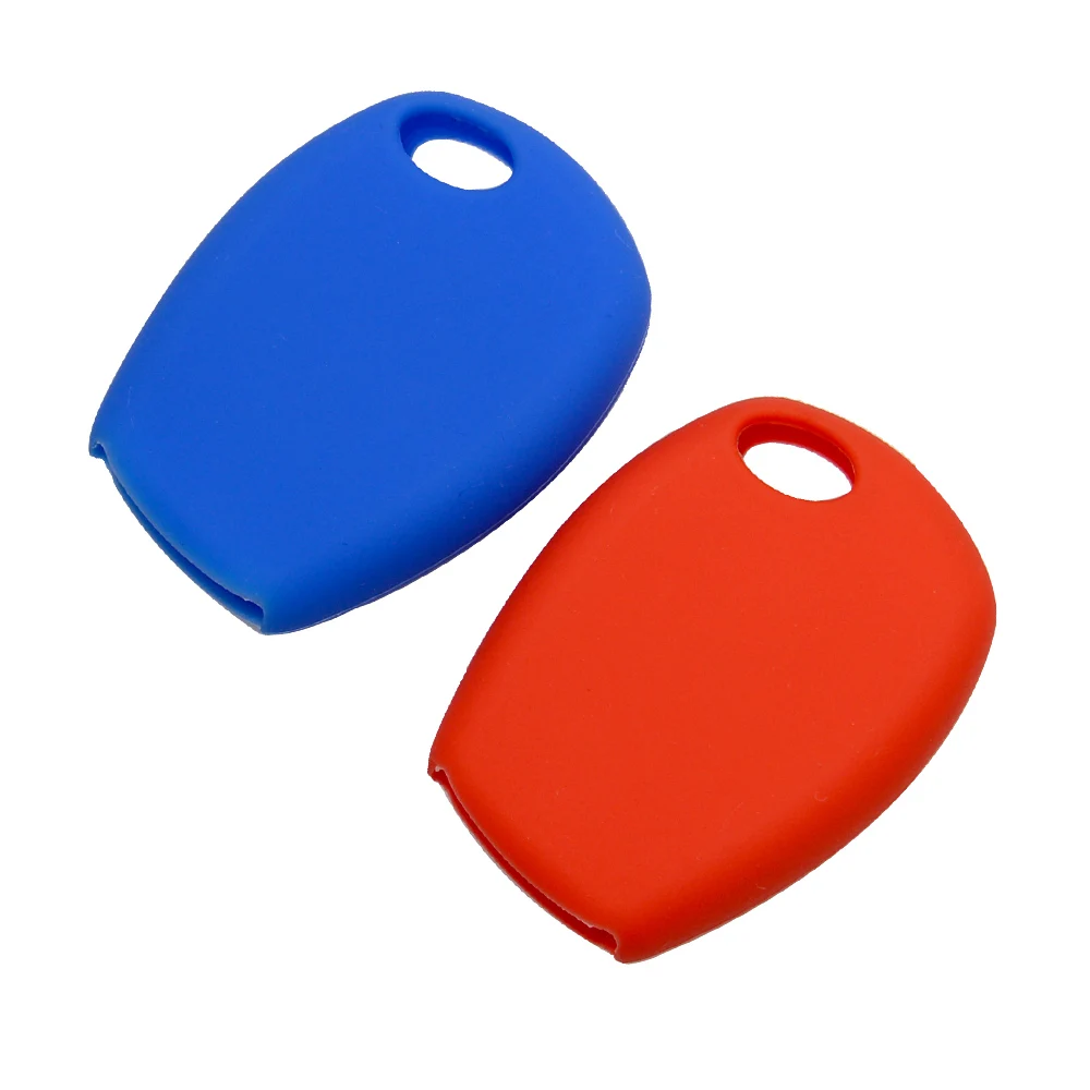 Silicone Car Key Cover Case for Renault 2 Button Clio Scenic Megane Duster Sandero Captur Twingo Modus Car Remote Key Case Shell (5)