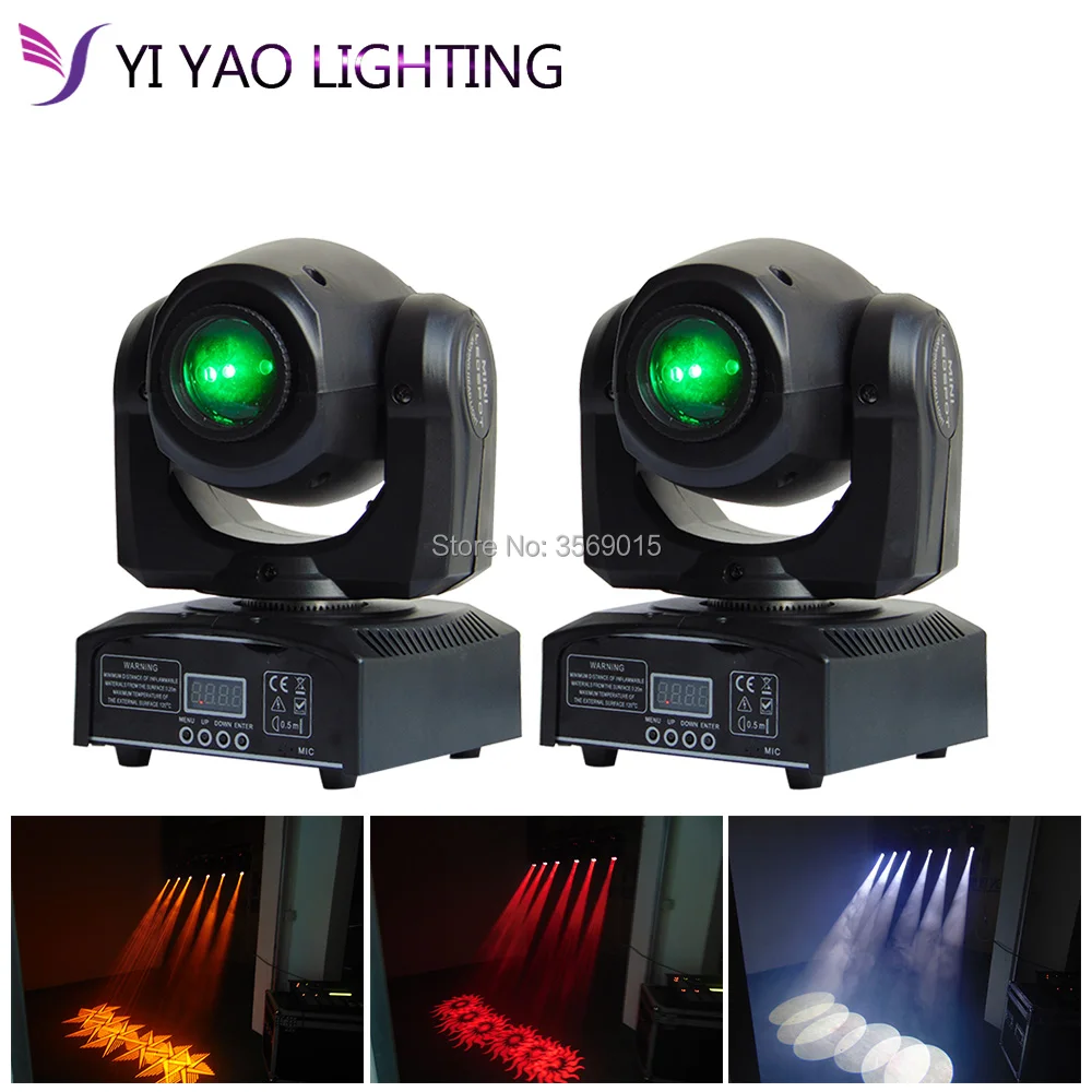 

High brightness dj 30W mini disco party dmx stage spot moving head light 2pcs/lot