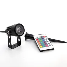 3 Вт дистанционный RGB лужайки светильник светодиодный открытый наземный сад дорожка Пол подземный похороненный двор лампа точечный ландшафтный светильник водонепроницаемый светильник