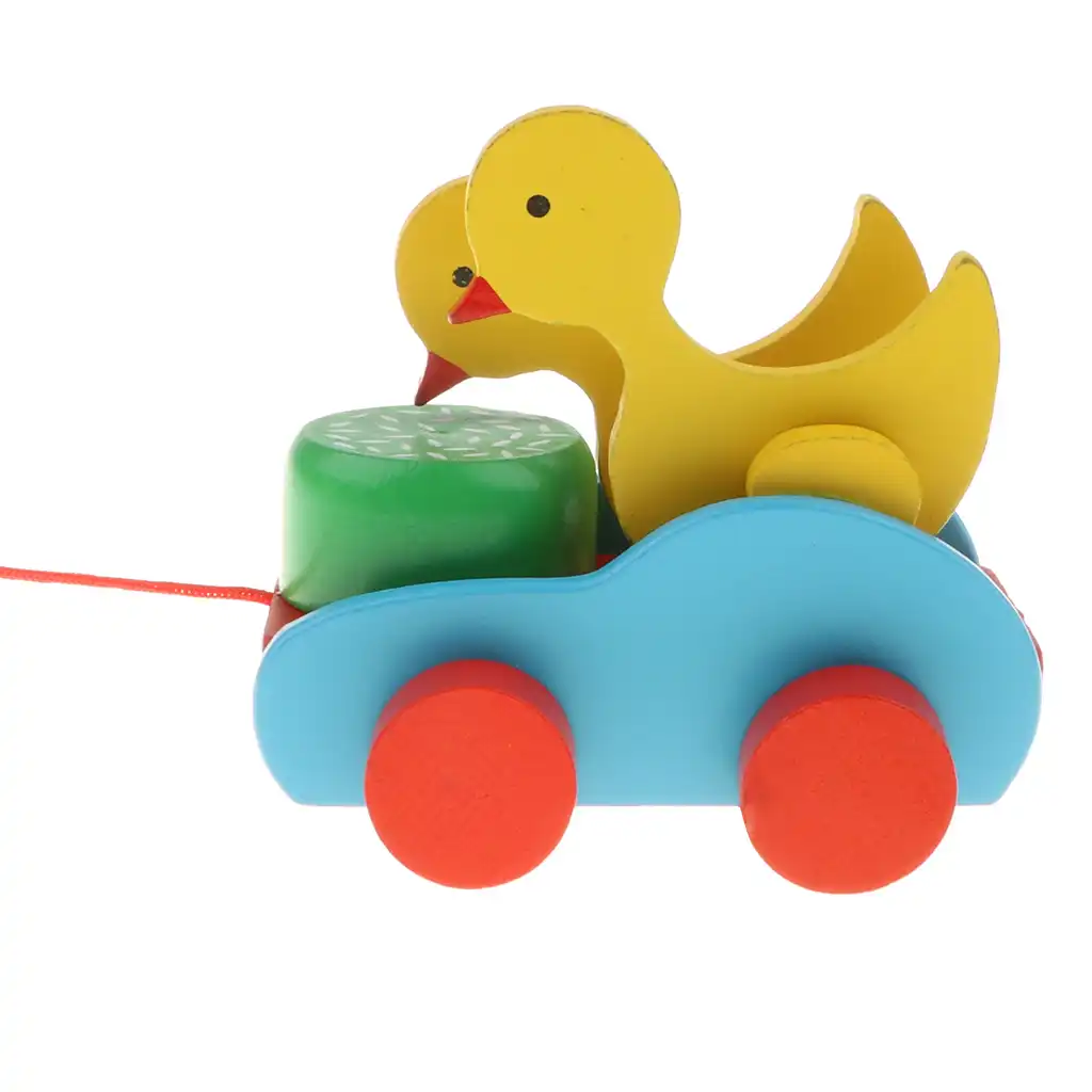 wooden walking duck toy