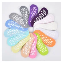 Женские однотонные хлопоковые носки для йоги, тонкие, четыре сезона, Нескользящие, силикагелевые, дышащие носки для женщин, женские, домашние, для йоги