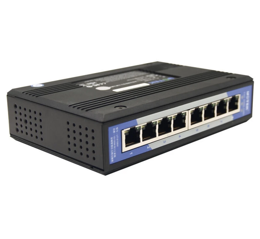 UT 6408 8 портов промышленного класса неуправляемый Ethernet коммутатор 10/100 Мбит/с