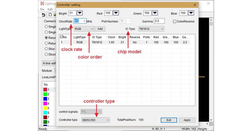 controlador spi led cartão controle para iluminação luz de max spi