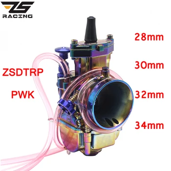 

ZS Racing Multicolor ZSDTRP PWK 28 30 32 34 Carburetor Carburador With Power Jet ATV Kart Dirt Bike Fit On 4T Racing Motor