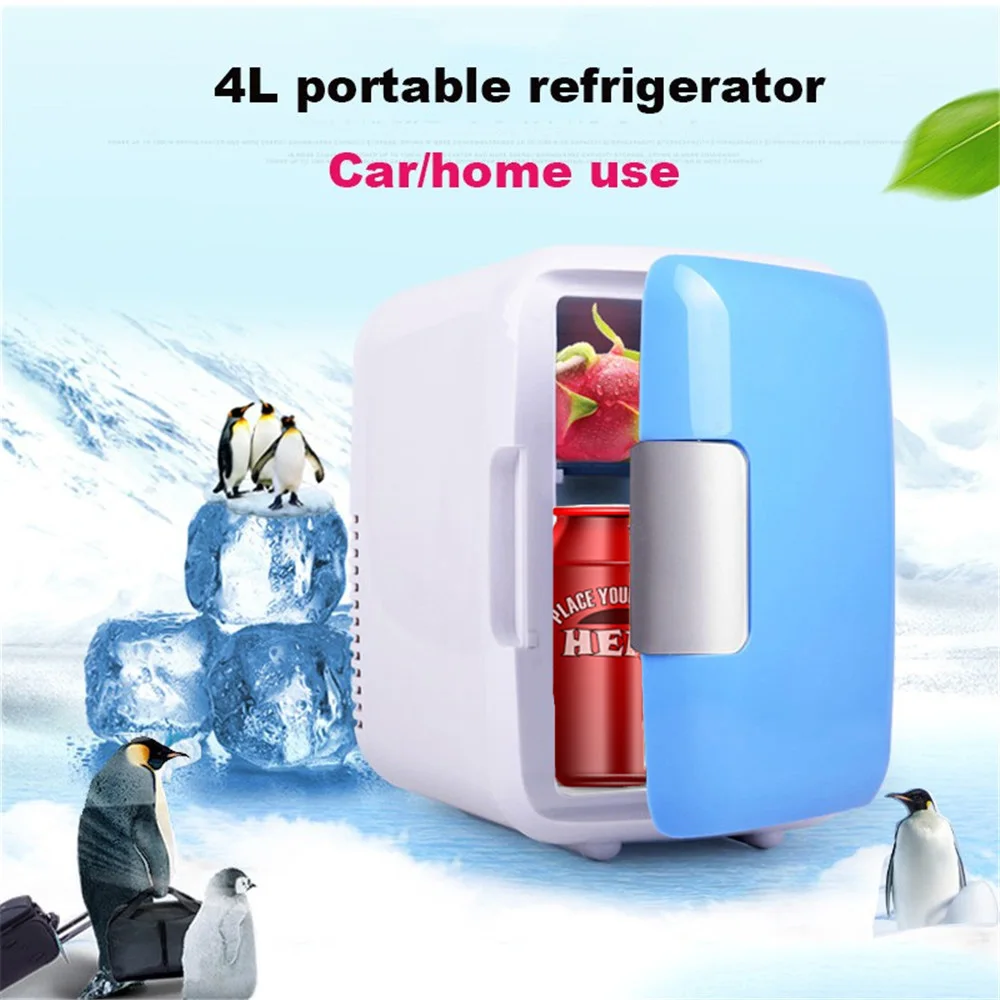 

Dual-Use 4L Refrigerators Ultra Quiet Low Noise Car Mini Refrigerators Freezer Cooling Heating Box Fridge for Cars Home Camping