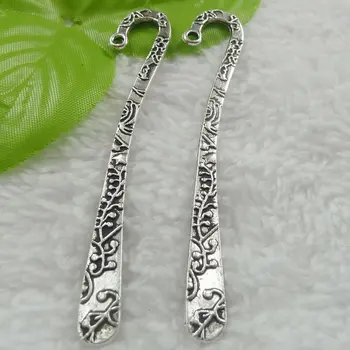 

68 pieces antique silver nice bookmarks 81x14mm #747