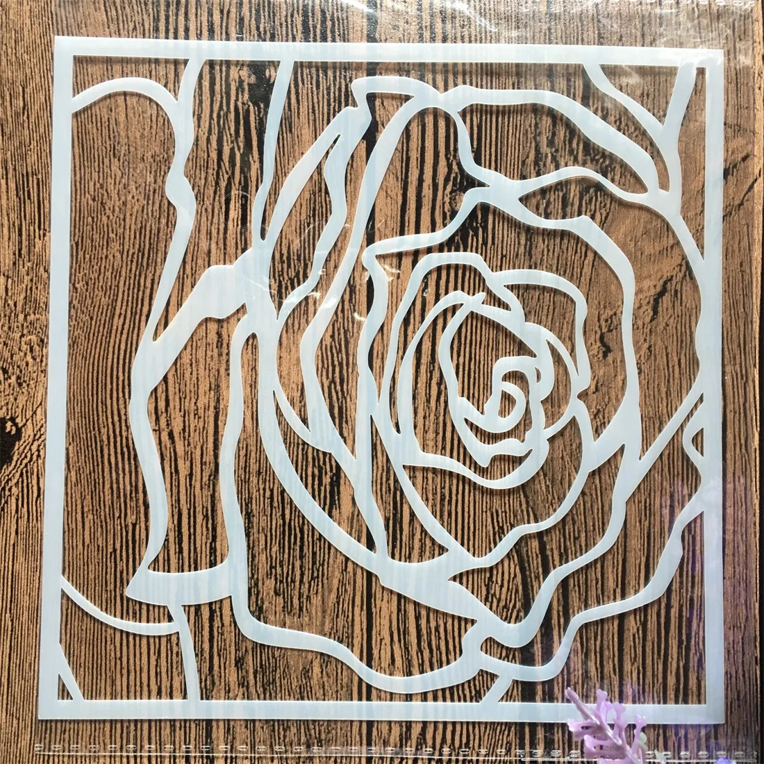 

1Pcs 15cm Big Rose Flower DIY Layering Stencils Wall Painting Scrapbook Coloring Embossing Album Decorative Card Template