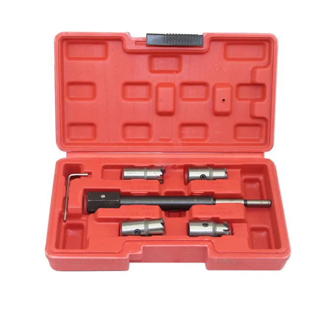 

5PCS Diesel Injector Seat Cutter Tool Set Cleaner Carbon Cutting Tool Kit For BMW Ranult Ford