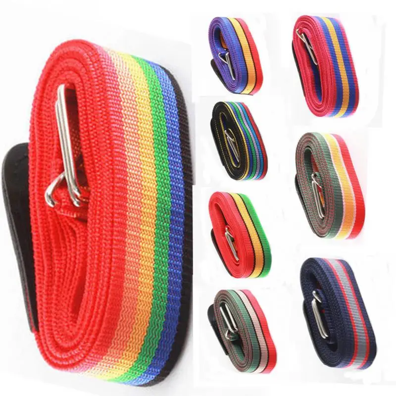 

Luggage Strap Cross Belt Packing Adjustable Travel Suitcase Nylon Lock Buckle Strap Baggage Belts 4.2 meters Backpack Safe Belt