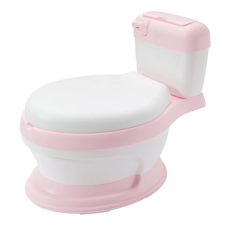 Beli Simulasi Terbaru Bayi Plastik Toilet Kursi Pelatihan Potty dengan Cover untuk Bebas Toilet Sikat + Cleaning Tas