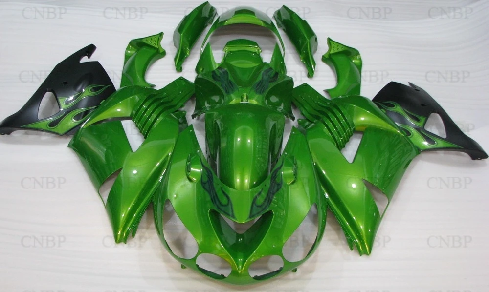 

Bodywork for Kawasaki Zx14r 2010 Full Body Kits ZZ-R1400 2010 2006 - 2011 Green Black Fairing Kits Zx14 Zx-14r 2007