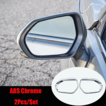 

For Toyota Prius 2016 2017 ABS Chrome Car rearview mirror block rain eyebrow Cover Trim Sticker Car Styling Accessories 2pcs