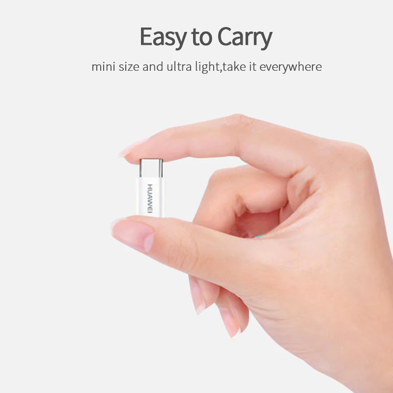 Преобразователь с Micro USB на Type C для Huawei переходник зарядки P20 Pro Mate10 Mate9 Lite Honor V10 10