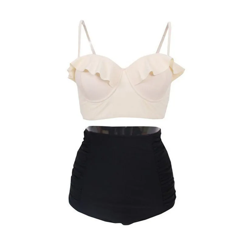Для женщин Высокая Талия Бикини Push Up S-XXXL Мягкий Купальники больших размеров может женские пляжные ванный комплект бразильский Для женщин