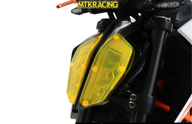 

MTKRACING FOR KTM 790 DUKE 790 2017-2018 motorcycle Headlight Protector Cover Shield Screen Lens