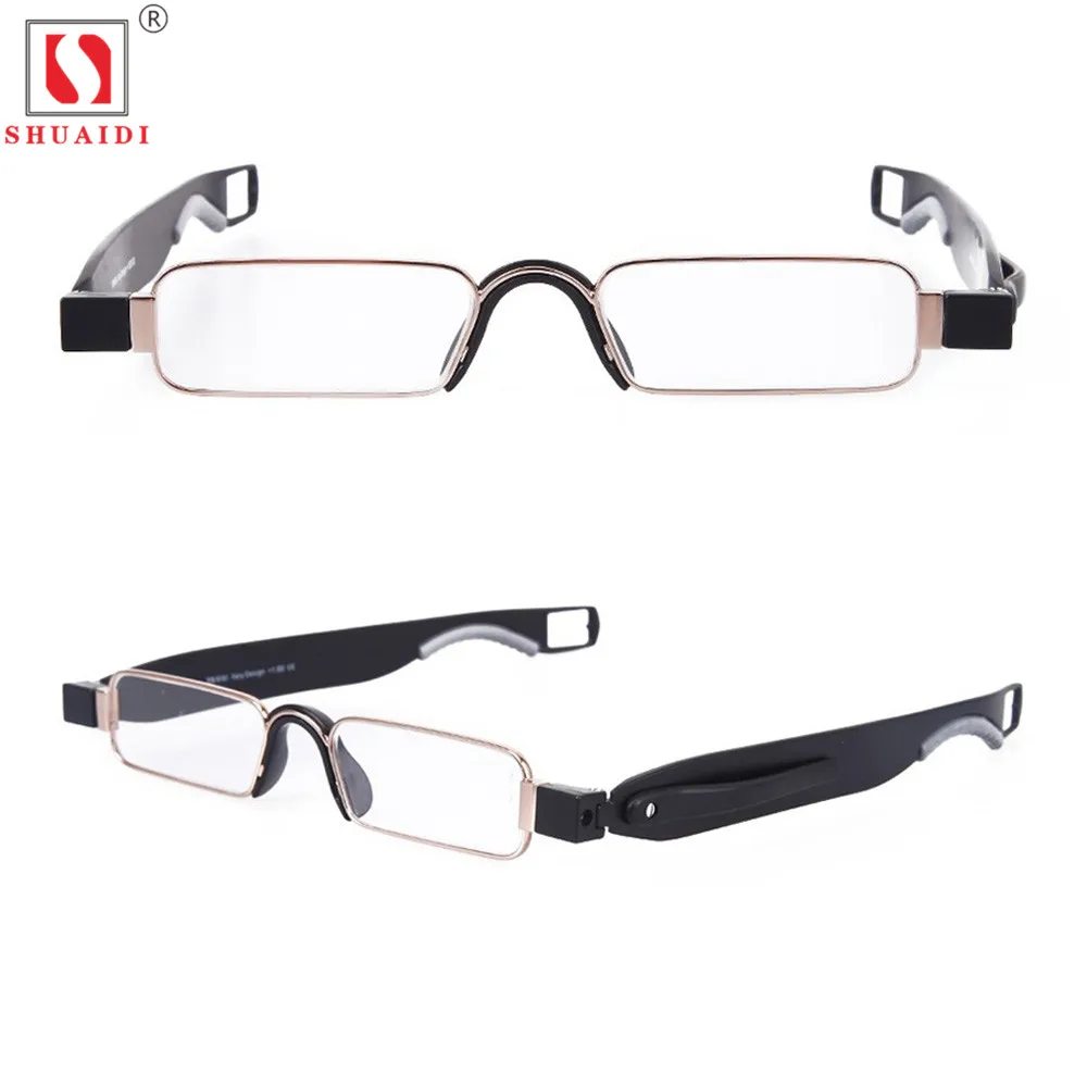 

Portable 360 Degree Rotation Folding Reading Glasses Men Women Anti-Fatigue Clear Transparent Lens Foldable Eyeglass +1.0 To+4.0