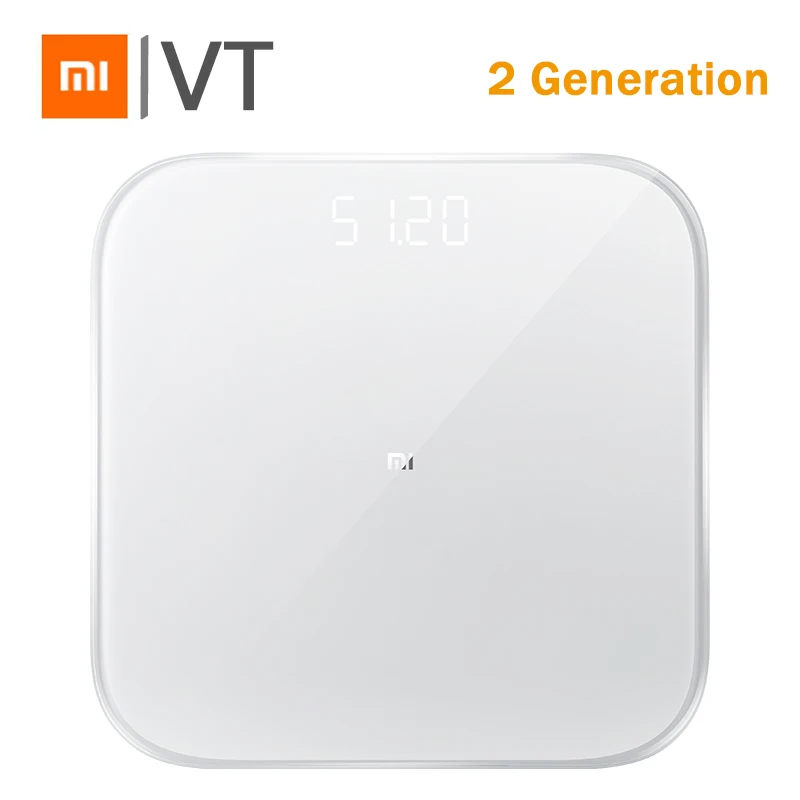 

Original Xiaomi Smart Scale 2 Mi Weight Health Scale 2 Digital Mi Scales Support Android 4.4 iOS 7 with Bluetooth 4.0 White