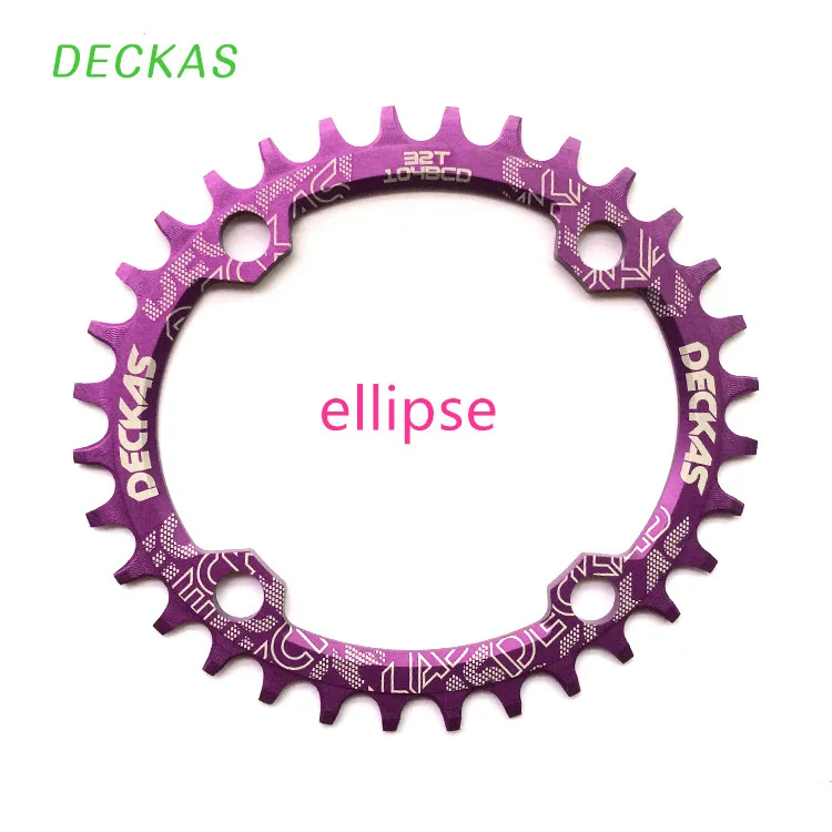 Овальная цепь DECKAS кольцо цепи горного велосипеда пластина ccrankset BCD 104 мм 32/34/36/38