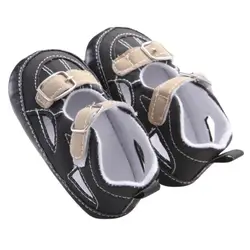 Летние противоскользящие Prewalke одежда для малышей мальчиков Повседневное мягкий матовый PU Обувь для новорожденных детей Sandalr
