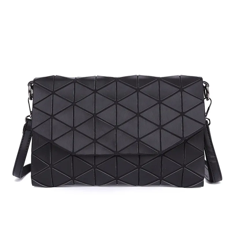 

Folded Plaid Geometric Shoulder Bag Women Handbags Sac Casual Clutch Totes Messenger Bags Evening Crossboday Pu Leather 2018 New