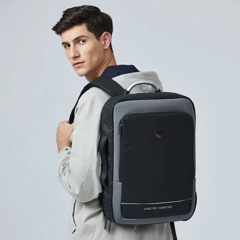  ARCTIC HUNTER 17inch USB Waterproof Anti Theft Laptop Men's bags Sport Travel Business Notebook Mal