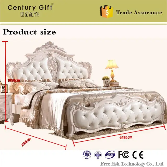 Europese grenen hout wit lederen bed 1.8 m hoge box bed prinses bed ... Europese grenen hout wit lederen bed 1.8 m hoge box bed prinses bed ...