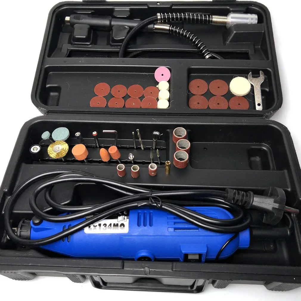 

180W Electric Mini Grinding Tool Kit Handheld Rotary Drill Grinder Tool Set with Accessories Power Tools for Craft Projects