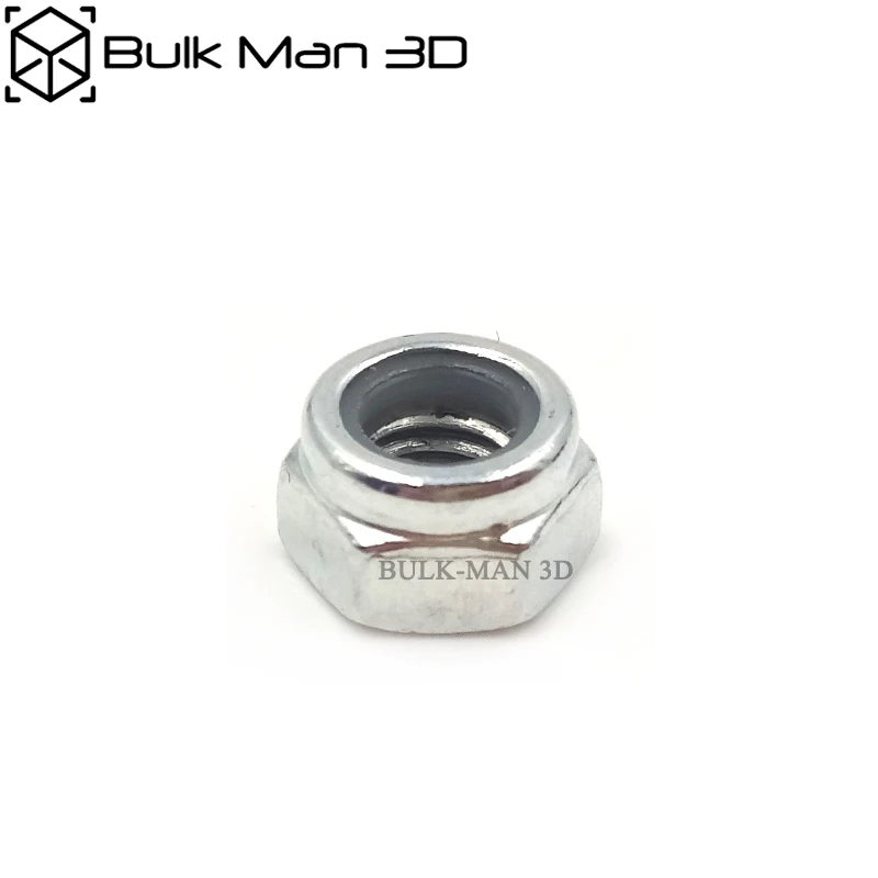 50pcs M5 Nylon Lock Nut,Locking Nut,Self Lock Nut,Stainless Steel Self Locking Hex Nuts for CNC 3D Printer