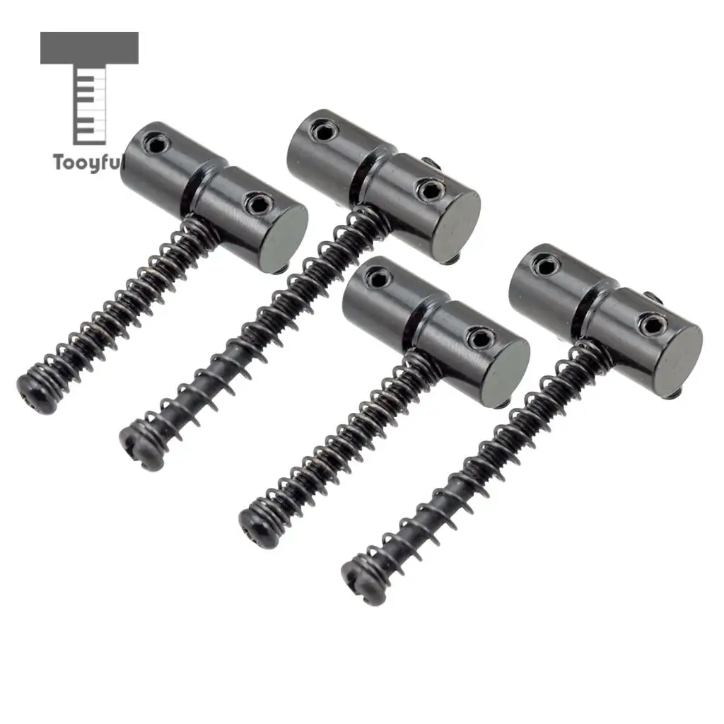 Tooyful 4x Electric Bass Fixing String Bridge Saddle Zinc Alloy for Replacement Parts