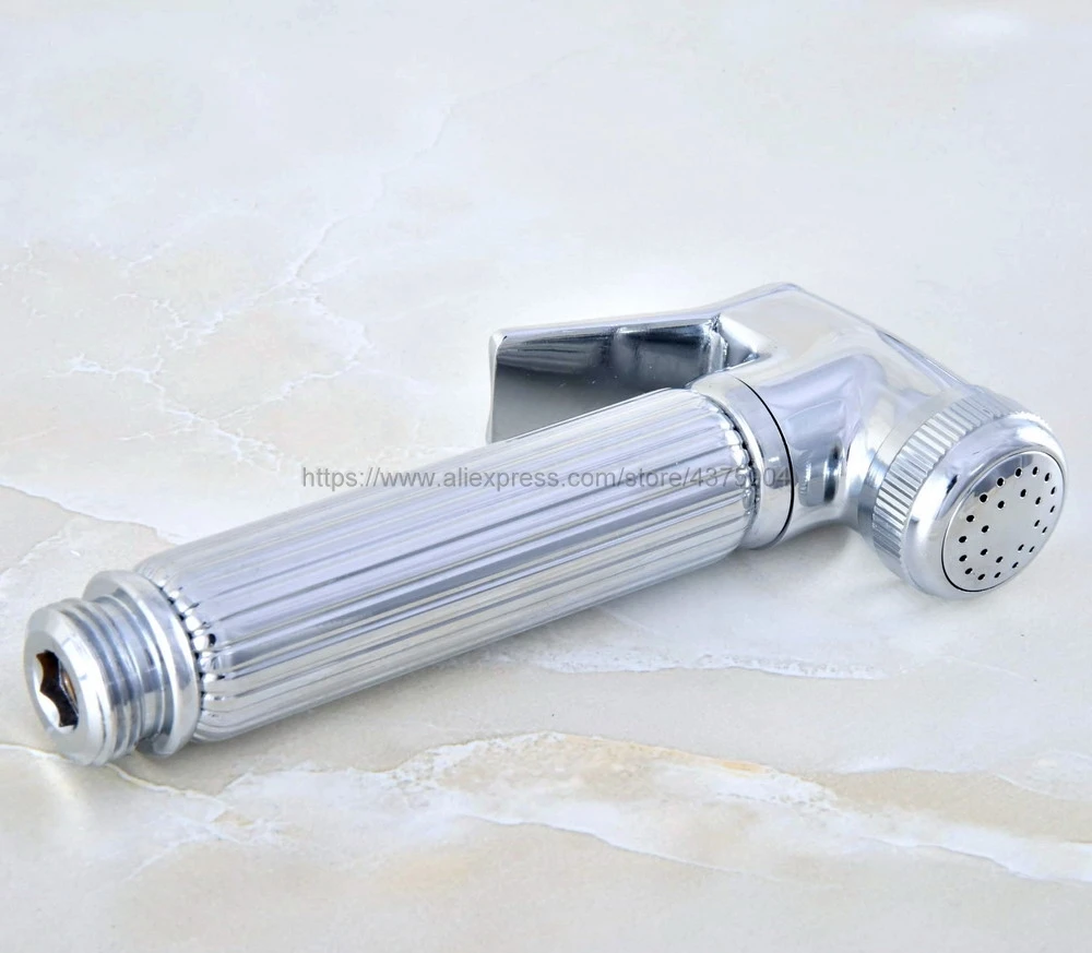 

Bathroom Polished Chrome Shower Head Toilet Bidet Faucet Lavatory Gun Nhh036