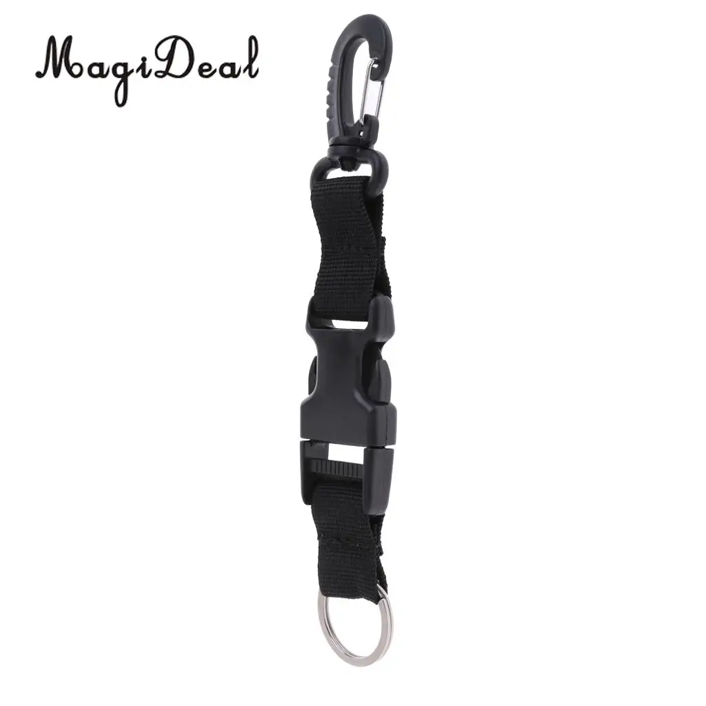 MagiDeal Performance Nylon Webbing Scuba Diving Quick Release Lanyard Camera Flashlight Holder Strap Belt  with Swivel Clip
