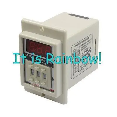 

Free Shipping ASY-3D AC/DC 12V 999 Minute Digital Timer Programmable Time Delay Relay White