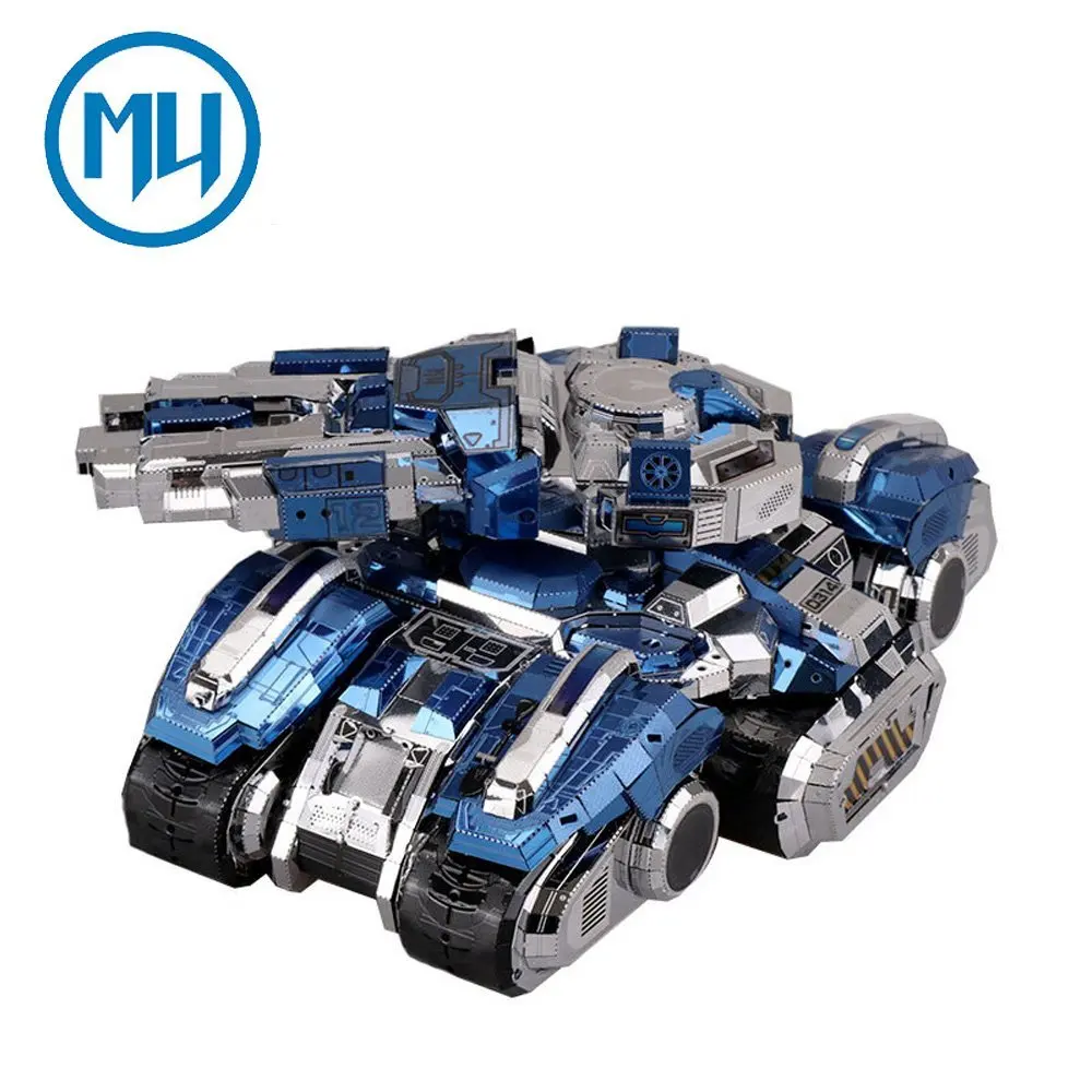 Металлический 3D пазл MU 2017 модель осадного танка наборы для сборки своими руками
