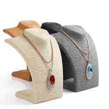 CALIENTE-Venta de 4 Colores Marco Del Soporte de Exhibición de La Joyería Mostrar Maniquí Collar de Cordón Decoración Colgante Para Las Mujeres Al Por Mayor de Buen Precio