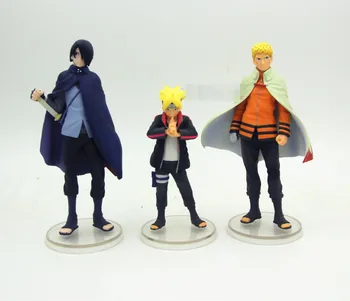 

8-12CM 3pcs/lot BORUTO Naruto NARUTO NEXT GENERATIONS Uchiha Sasuke action figure collectible model toys for boys