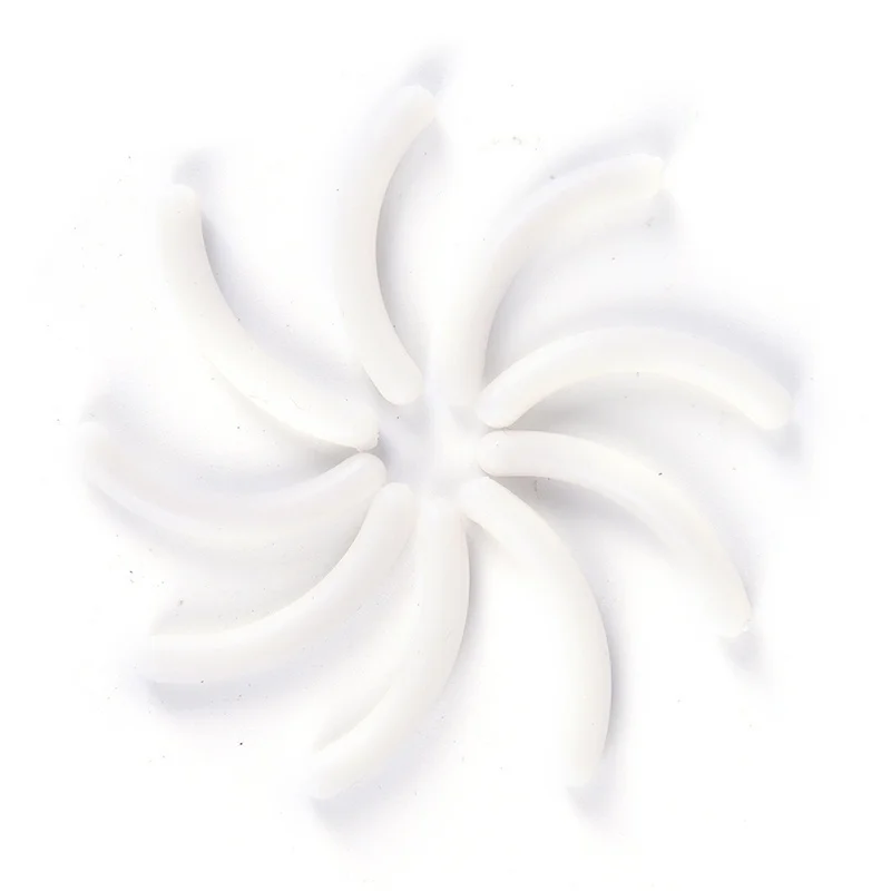 50 шт./компл. женские модные Сменные накладки для завивки ресниц, силиконовые гелевые накладки, инструменты для макияжа глаз - Цвет: Белый